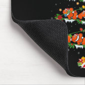 Clown Fish Christmas Tree Lights Funny Clown Fish Muismat (Hoek)