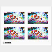 Clown Fish gluren naar je Stickers (Vel)