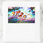 Clown Fish gluren naar je Stickers (Tas)