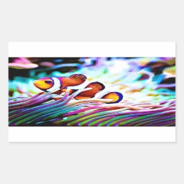 Clown Fish gluren naar je Stickers