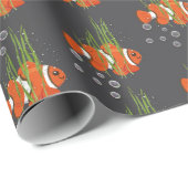 Clown Fish In Bubbles and Seaweed Cadeaupapier (Rol Hoek)
