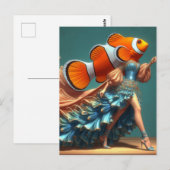 clown fish-Mode Briefkaart (Voorkant / Achterkant)