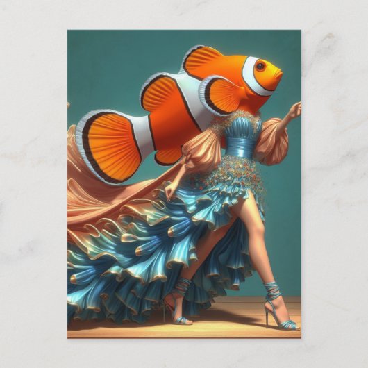 clown fish-Mode Briefkaart (Voorkant)