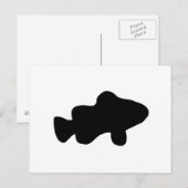 Clown Fish Silhouette Briefkaart (Voorkant / Achterkant)