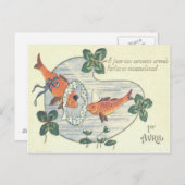 Clown Fish Water Lily Briefkaart (Voorkant / Achterkant)