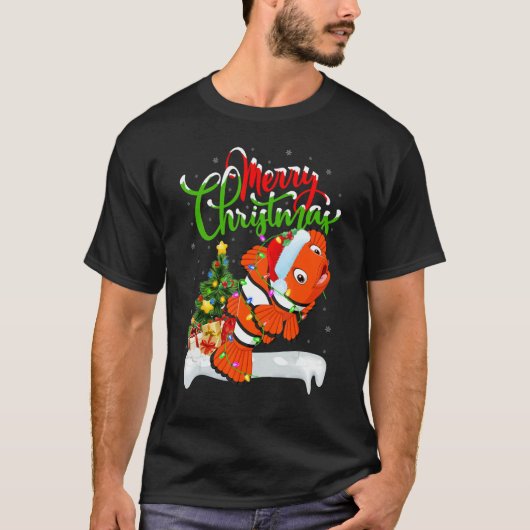 Clown Fish   Xmas Decorations Santa Clown Fish Chr T-shirt (Voorkant)