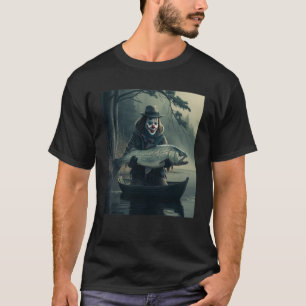 Clown Fisherman Vist grappige Halloween T-shirt