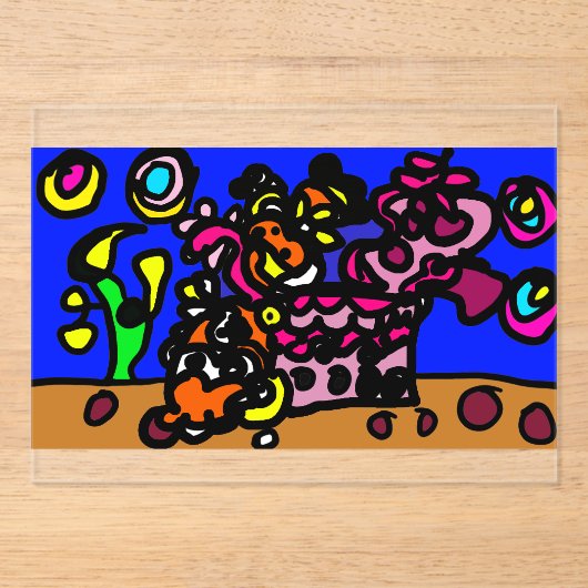 Clown fishes love acryl uitnodigingen (Voorkant)