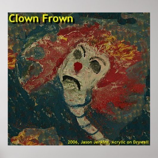 Clown Frons Poster (Voorkant)