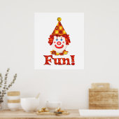 Clown Fun Poster (Keuken)