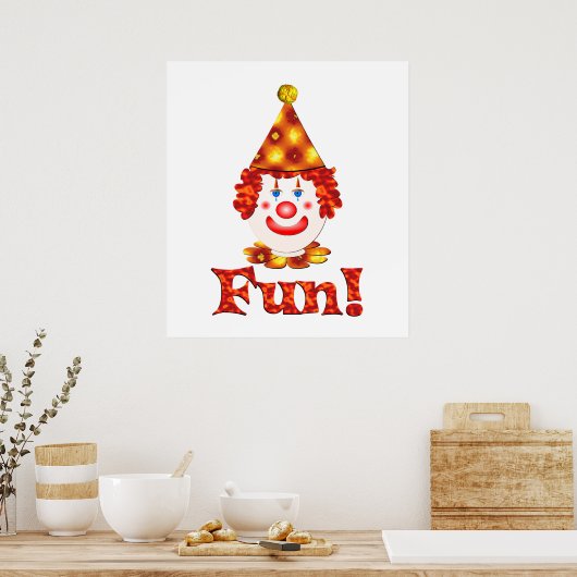 Clown Fun Poster (Keuken)