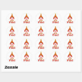 Clown Fun Ronde Sticker (Vel)