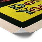  Clown Gezicht Art Poster (Hoek)