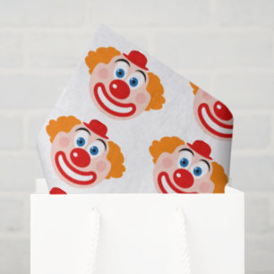 Clown gezicht cadeauverpakking tissuepapier