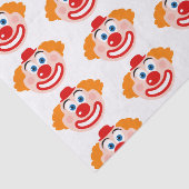 Clown gezicht cadeauverpakking tissuepapier (Detail)