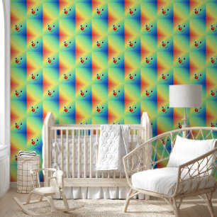 Clown gezicht glimlachen behang