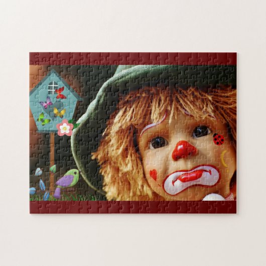 Clown gezicht legpuzzel (Horizontaal)