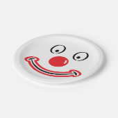 Clown gezicht met rode neus. Clownsgezicht Papieren Bordje (Gekanteld)