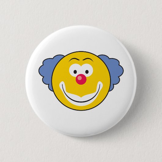 Clown Gezicht Ronde Button 5,7 Cm (Voorkant)