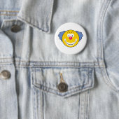 Clown Gezicht Ronde Button 5,7 Cm (In situ)