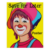 Clown Glossy Poster (Voorkant)