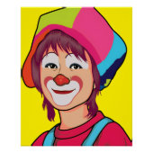 Clown Glossy Poster (Voorkant)