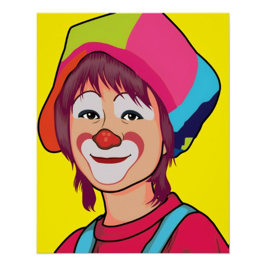 Clown Glossy Poster (Voorkant)