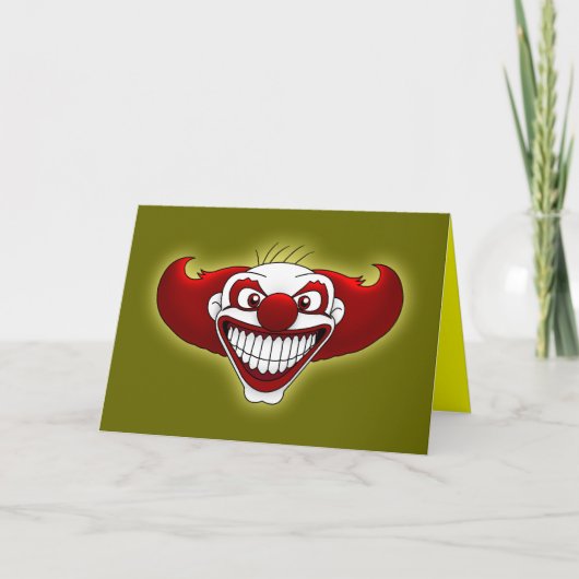 Clown Greeting Card Kaart (Voorkant)