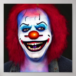 Clown griezelig gek poster