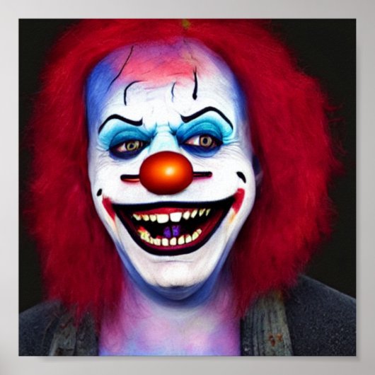 Clown griezelig gek poster (Voorkant)
