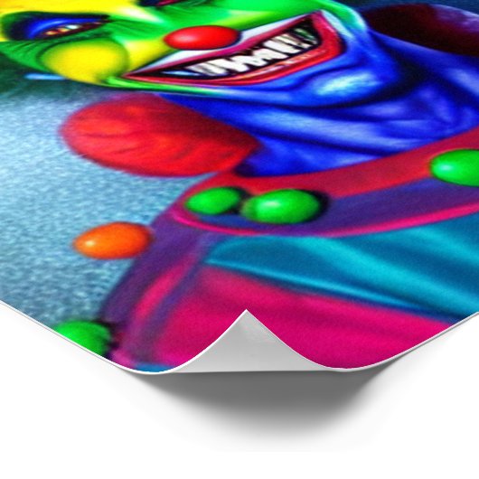 Clown griezelig gek poster (Hoek)