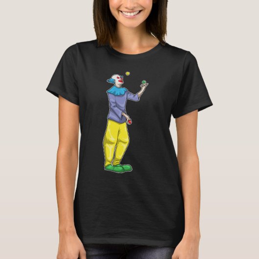 Clown Halloween Juggler T-shirt (Voorkant)