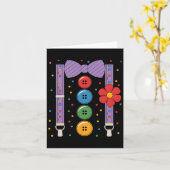 Clown Halloween Kostuum 1 Kaart (Gele Bloem)