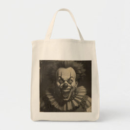 clown herbruikbare boodschappentas tote bag