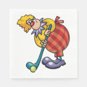 Clown Hockey Funny Sport Napkins Servet (Voorkant)