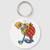 Clown Hockey Funny Sport Sleutelhanger (Voorkant)