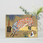 Clown Horse, fijn kunstschilderij, Kaart (Staand voorkant)