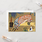 Clown Horse, fijn kunstschilderij, Kaart (Voorkant / Achterkant in situ)