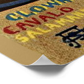 Clown Horse, fijn kunstschilderij, Poster (Hoek)