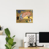 Clown Horse, fijn kunstschilderij, Poster (Thuiskantoor)