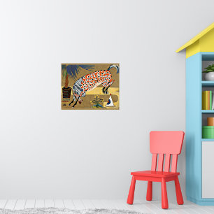 Clown Horse, fijn kunstschilderij, Poster