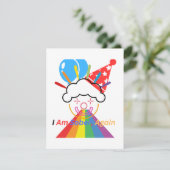 Clown: Ik ben weer nuchter RSVP Kaartje (Staand voorkant)