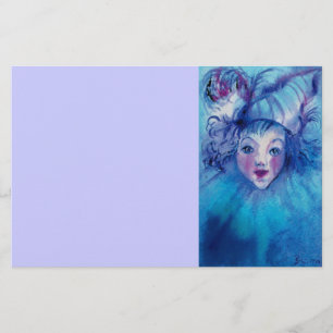 CLOWN IN BLAUW BRIEFPAPIER