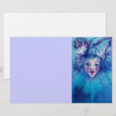 CLOWN IN BLAUW BRIEFPAPIER (Voorkant / Achterkant)