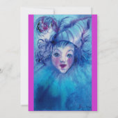 CLOWN IN BLAUW KAART (Achterkant)