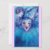 CLOWN IN BLAUW KAART (Achterkant)