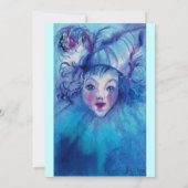 CLOWN IN BLAUW KAART (Achterkant)
