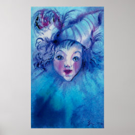 CLOWN IN BLAUW POSTER