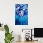 CLOWN IN BLAUW POSTER (Thuiskantoor)