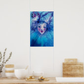 CLOWN IN BLAUW POSTER (Keuken)